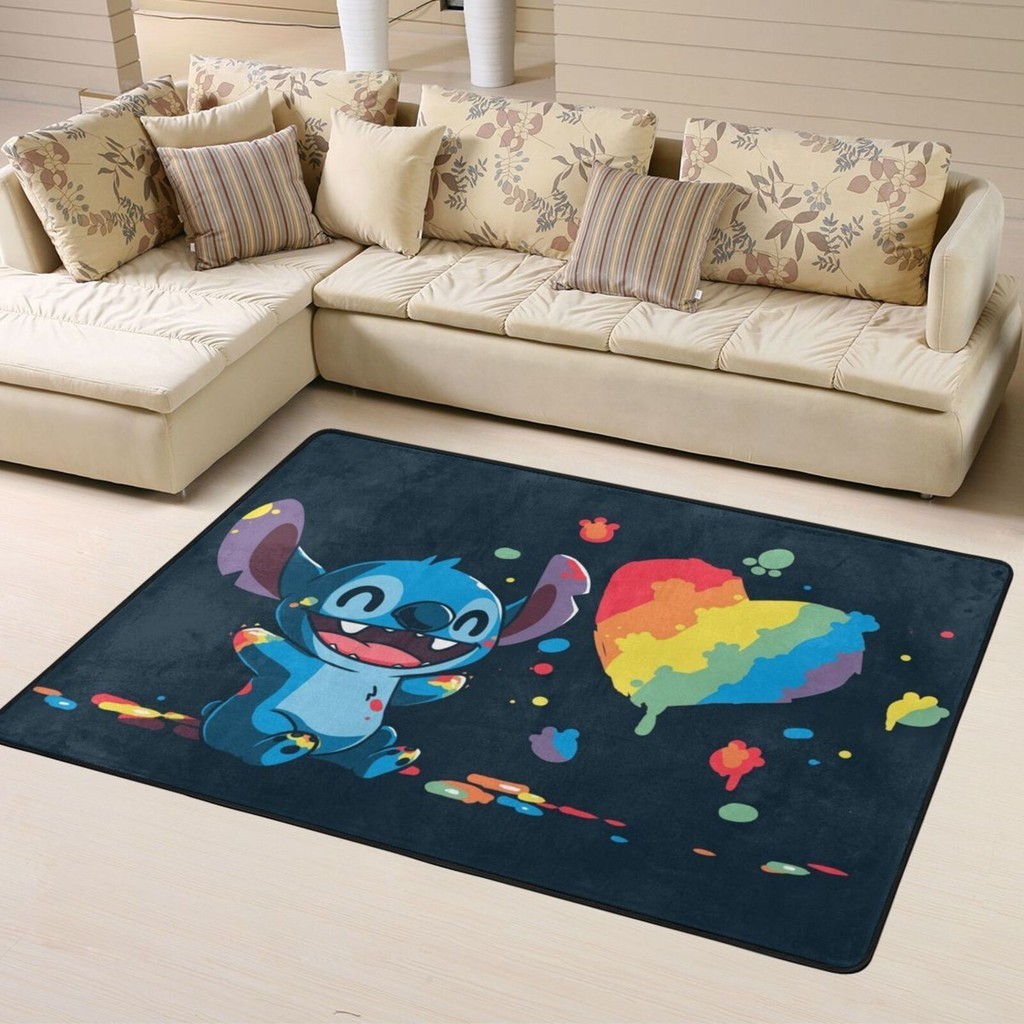 迪士尼縫線地毯 160*120cm 室內客廳墊防滑家居裝飾地板地毯時尚耐用柔軟