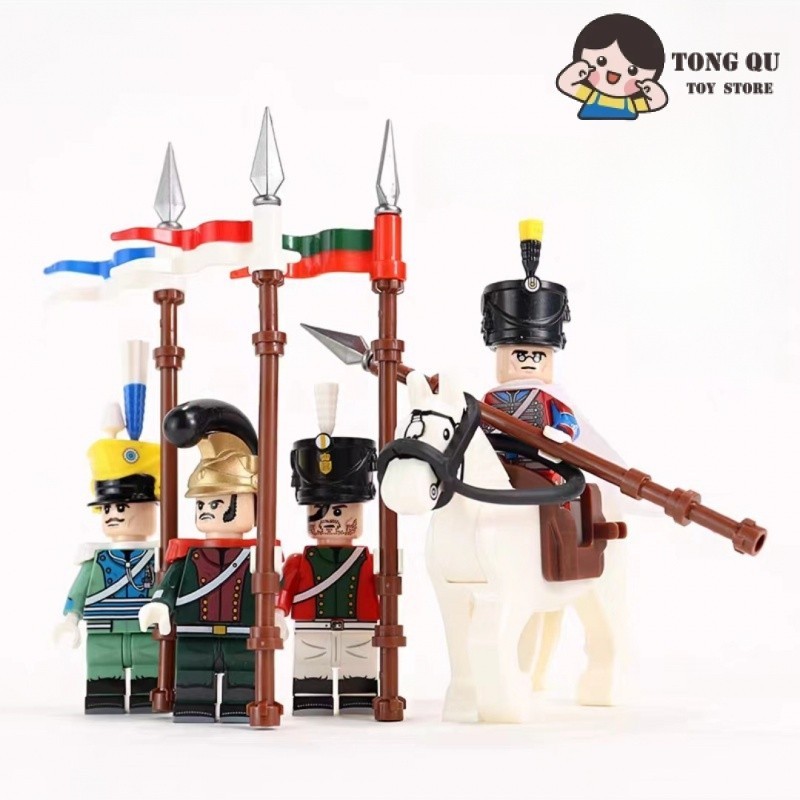 阿兵哥公仔 拿破崙戰爭 積木人仔 收藏擺件 mini模型 兒童玩具 兼容樂高