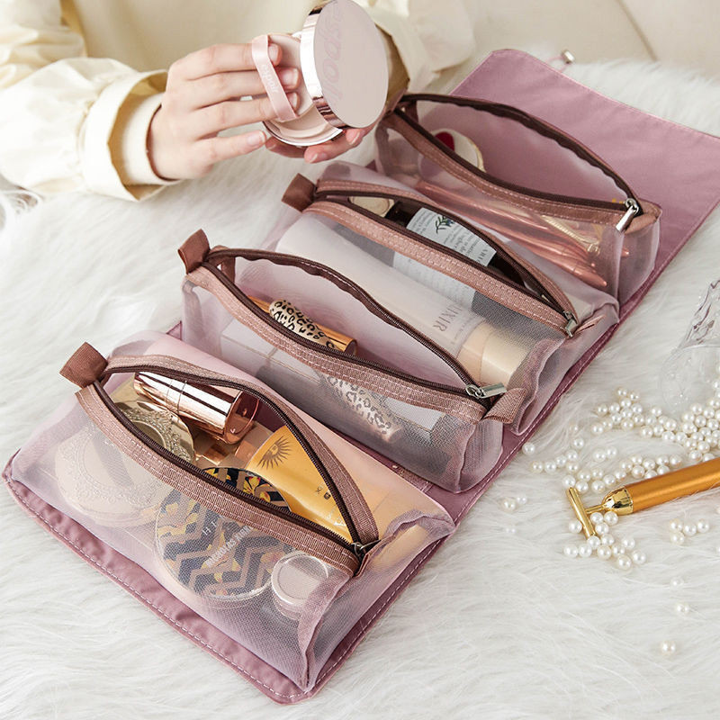 現貨❧摺疊化妝包❧  化妝包便攜外出大容量可拆分精緻時尚摺疊旅行ins化妝品收納包