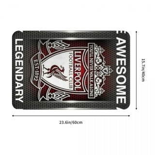 新款 Liverpooll FC (2) 浴室法蘭絨地墊 廁所衛生間防滑腳墊 茶几門口吸水地墊 速乾進門地毯 客廳沙發臥
