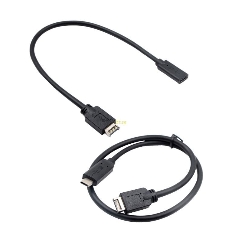 Bt USB3 1 E 型前面板接頭公對母線高速信號電纜可逆連接器 C 型電纜