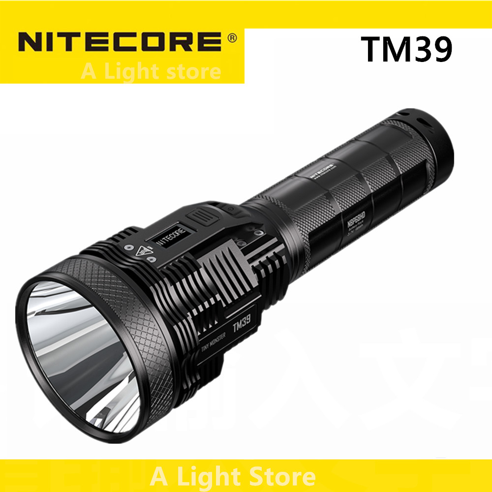 原裝 NITECORE TM39 手電筒 OLED 顯示屏可充電探照燈 SBT-90 GEN2 5200LM 光束 15