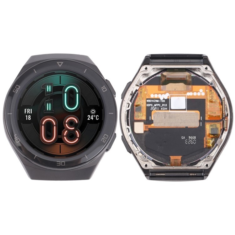 準備發貨原裝液晶屏和數字化儀全組件帶框架適用於華為手錶 GT 2e HCT-B19