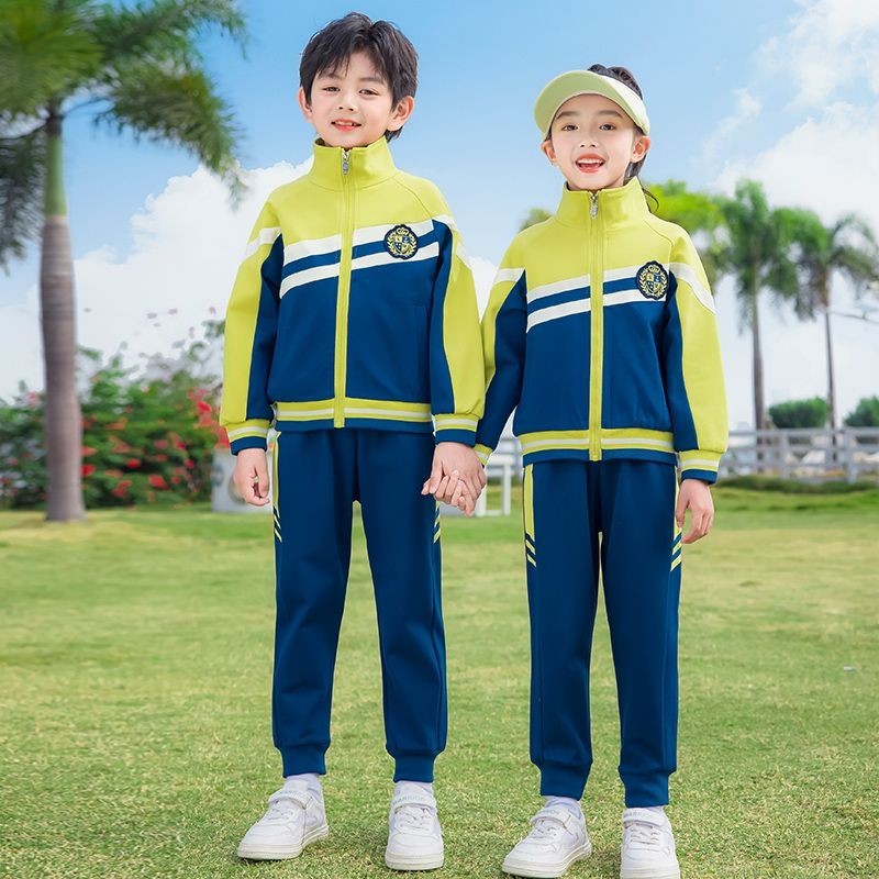 小學生 校服 運動服 棒球服 兩件套 藍色 幼稚園 園服 一年級 學生 班服 套裝