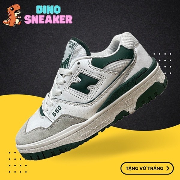 550 白色綠色運動鞋  550 綠色 - Dino.Sneaker