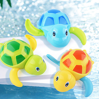 兒童洗澡戲水玩具卡通小烏龜上鍊纏繞浴室水上游泳玩具兒童禮物