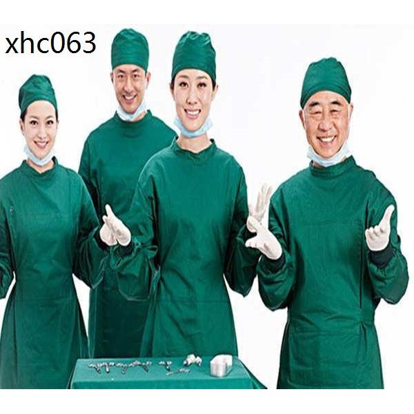 熱賣. 外科手術衣純棉手術室工作服女反穿式綠色手術衣隔離衣洗手衣手術
