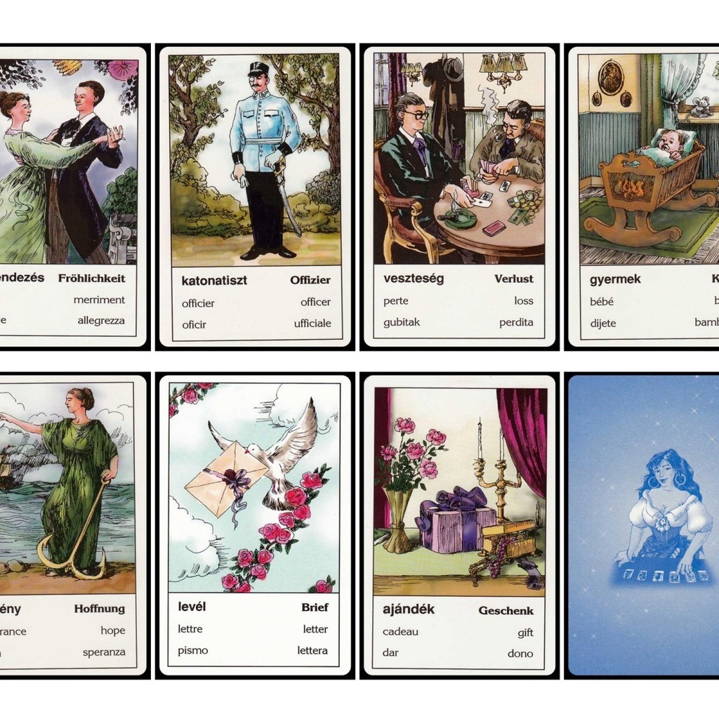 現貨 匈牙利吉普賽 桌遊 卡牌遊戲 英文桌遊 占卜Gipsy Fortune Telling cards聚會休閒遊戲 卡