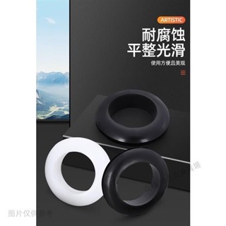 ✓輪子靜音貼✓ 熱賣 橡膠雙面護線圈內徑3mm至50mm過線圈 密封 圈保護環橡膠圈黑色白色