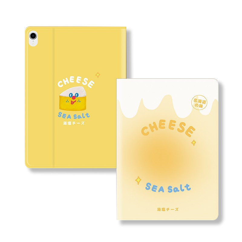芝士奶酪2021新款ipad保護套10.2寸矽膠pro11三折式air3可愛9.7