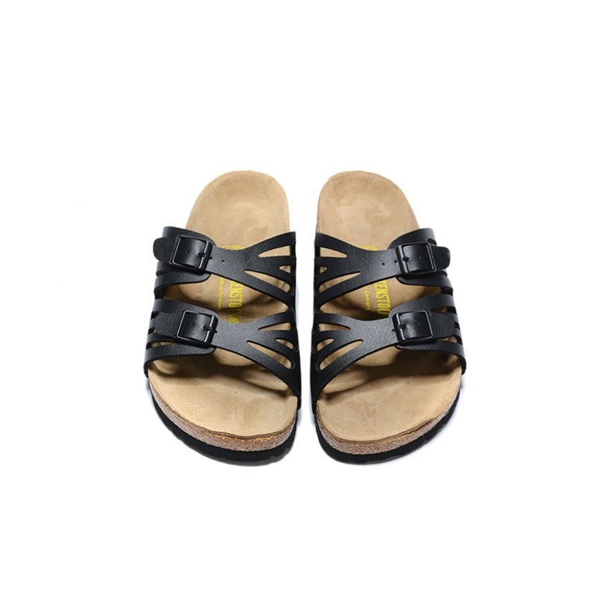 BIRKENSTOCK 勃肯格拉納達男/女經典軟木黑色啞光拖鞋 34-4499999999999999999999