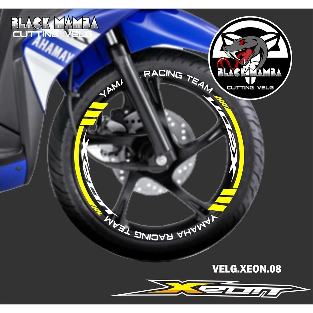 山葉 切割貼紙輪輞 XEON STICKER LIS 列表變化輪胎/VELG YAMAHA XEON 08