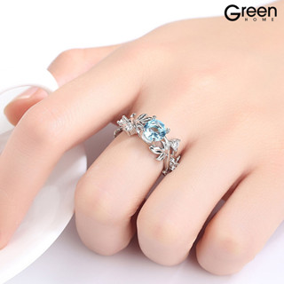 [精美首飾屋]公主橄欖葉子鑲鑽訂婚戒指結婚戒指求婚戒指生日禮物