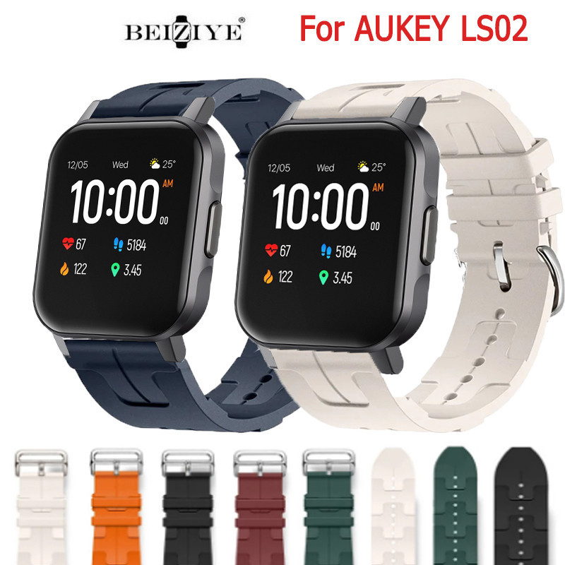 HERMES 新款 aukey LS02 矽膠錶帶橡膠防水愛馬仕時尚超系列 aukey LS02