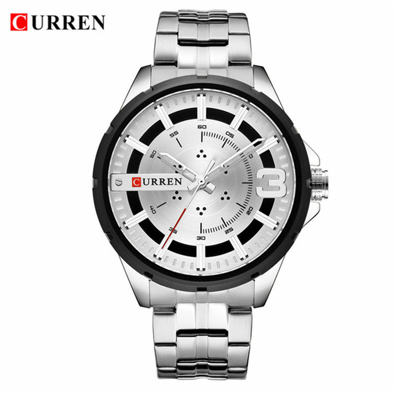 CURREN品牌 8333 防水 石英 鋼帶 高級男士手錶