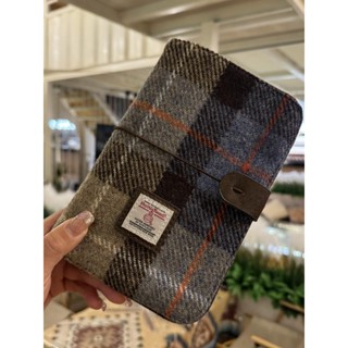 🚒「現貨在臺」HarrisTweed哈里斯羊毛呢復古隨身活頁記事日記本學生手工手帳A6筆記本