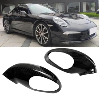 PORSCHE 碳纖維後視鏡罩汽車側後視鏡更換外殼蓋適用於保時捷 911 991.2 GT2 GT3 2016-2018
