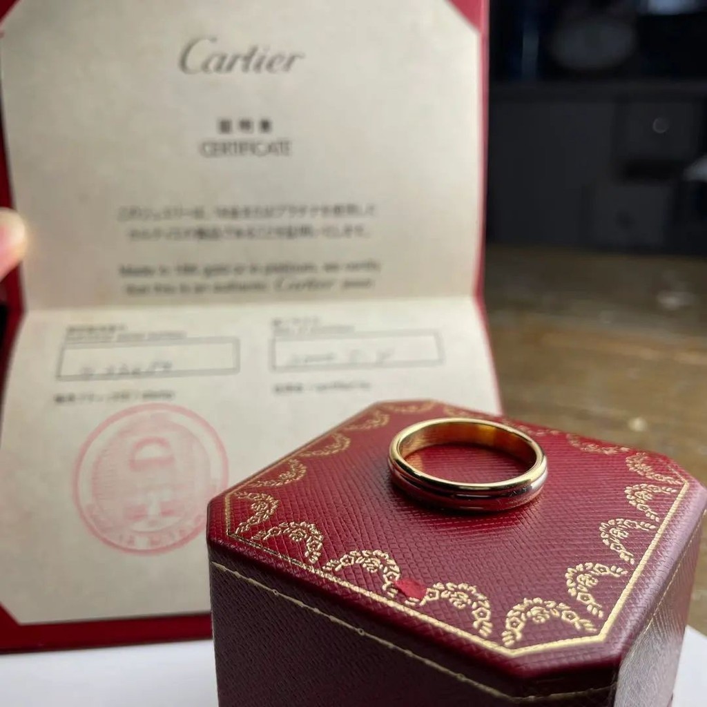 Cartier 卡地亞 領帶 戒指 750 Trinity系列 日本直送 二手