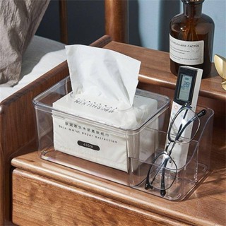 桌面紙巾盒北歐簡約ins透明家用客廳抽紙盒面紙餐廳餐巾紙收納盒