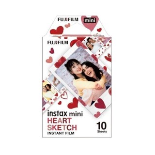 FUJIFILM富士instax mini卡通拍立得底片/ 手繪愛心 HEART SKETCH/ 1盒組(10張) eslite誠品