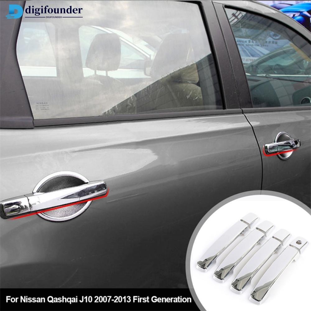 NISSAN Digifounder 8 件/套車門把手罩門把手罩裝飾件造型鍍鉻適用於日產逍客 J10 2007-201
