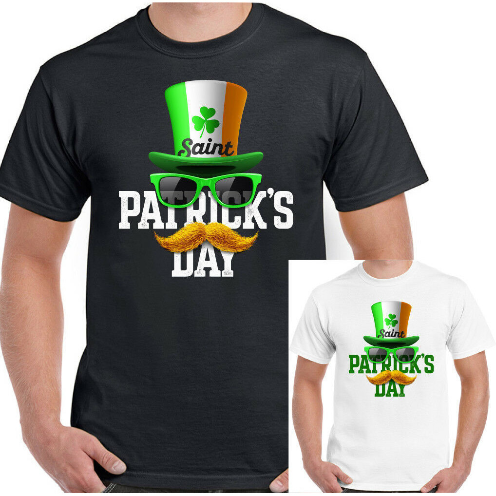 聖帕特里克節 T 恤愛爾蘭禮帽國旗男式搞笑愛爾蘭稻田醉酒橄欖球