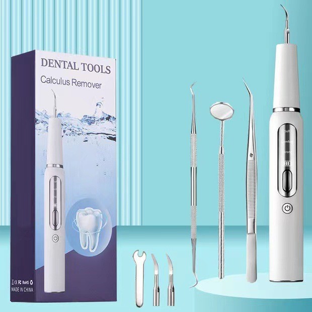 超音波電動潔牙器家用牙齒潔牙儀新款牙結石便攜式美牙儀器洗牙器