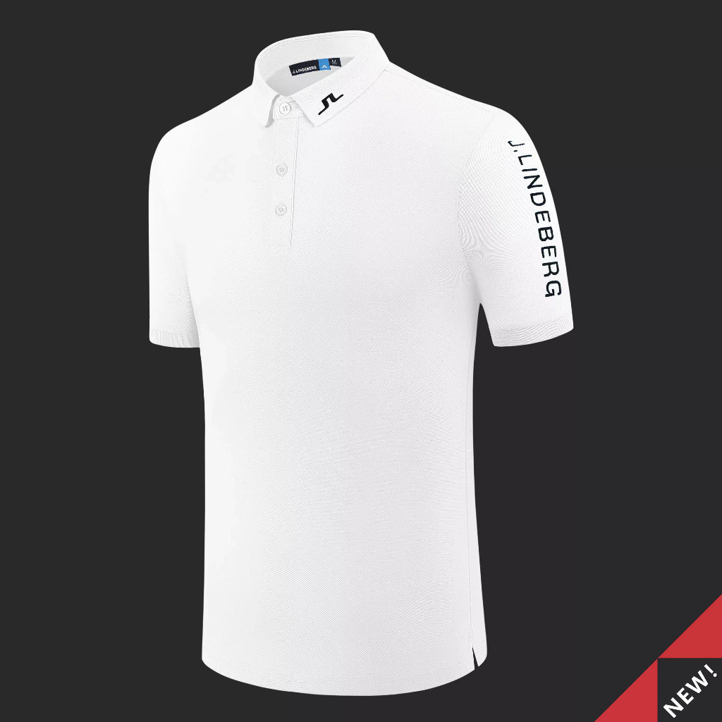 J.LINDEBERG 2022夏季新款男士高爾夫運動短袖T恤透氣POLO衫JL001款