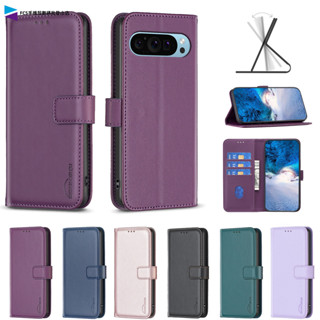簡約商務小牛紋翻蓋手機皮套 Google Pixel 8 7 Pro 谷歌8A 谷歌7A 插卡支架防摔手機殼 軟殼