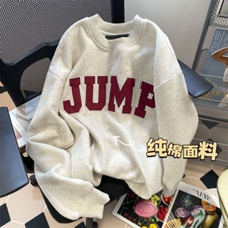 YOKI 套頭個性保暖秋裝潮流好看舒適港風純棉圓領大學T男女卡通衣服印花 潮男上衣 休閒男裝 韓版男裝 t恤 OOTD