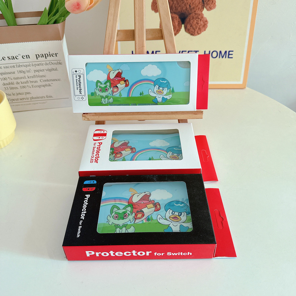 任天堂 藍色口袋妖怪軟 TPU 保護套適用於 Nintendo Switch Oled Lite 遊戲機 NS Joy