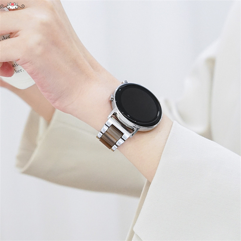 樹脂金屬錶帶 小米 watch s1/s2 22MM錶帶 小米s1 active 錶帶 創意輕奢高級女款手錶帶