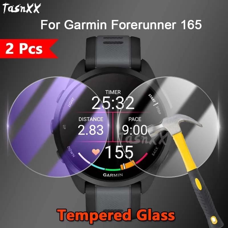 1/2/3/5 件適用於 Garmin Forerunner 165 / 音樂智能手錶 2.5D 超薄透明 / 防紫光