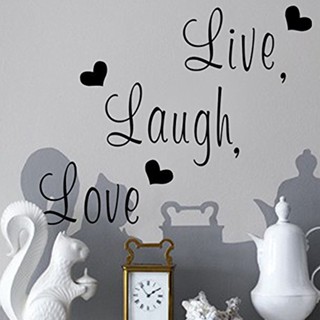 Live Laugh Love 乙烯基牆貼家居裝飾客廳牆貼裝飾
