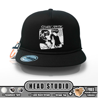 Headstudio SONIC YOUTH Snapback CAPS Band Snapback CAPS 斜紋帽