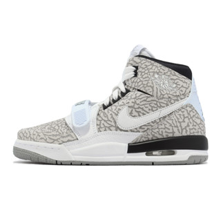 Nike 休閒鞋 Air Jordan Legacy 312 GS 灰白 藍 爆裂紋 女鞋 大童鞋 AT4040-100