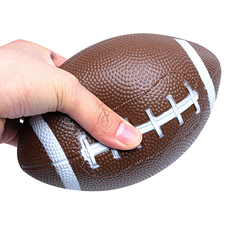 橄欖球PVC搪膠玩具球充氣橄欖球18cm2號玩具美式足球直營