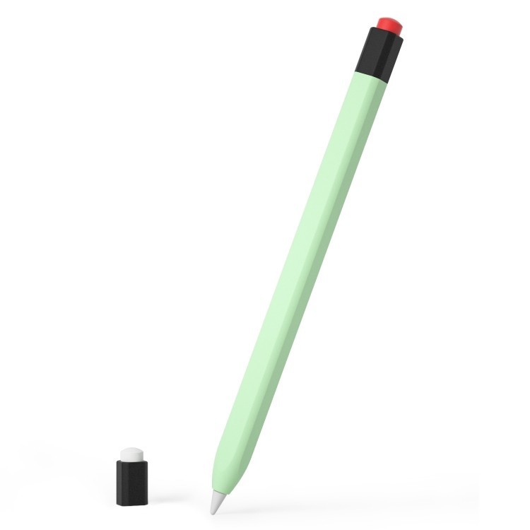 新款 Apple Pencil 1 復古鉛筆風格液體矽膠手寫筆盒
