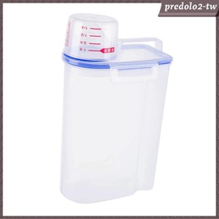 [PredoloffTW] 洗衣粉儲存容器 4L 便攜式洗衣皂液器粉末儲存盒適用於宿舍浴室洗衣酒店