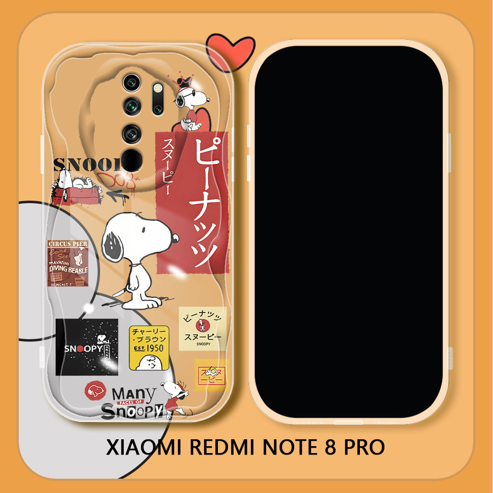 XIAOMI REDMI HP 手機殼惠普小米紅米 Note 8 Pro Note 9S Note 9 Pro 卡通史努