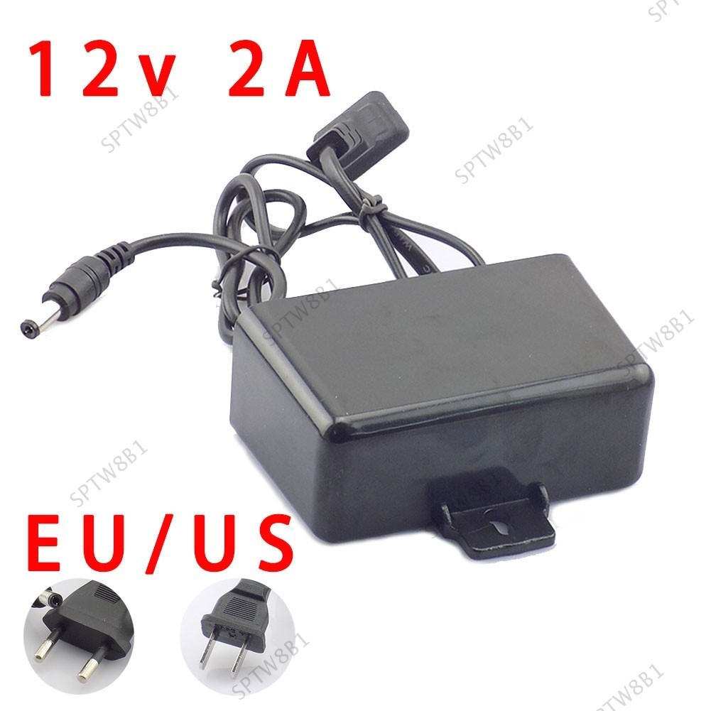 Ac/dc 電源 12V 2A 2000ma 100-240V 歐盟插頭電源適配器充電器用於閉路電視攝像機 LED 燈條