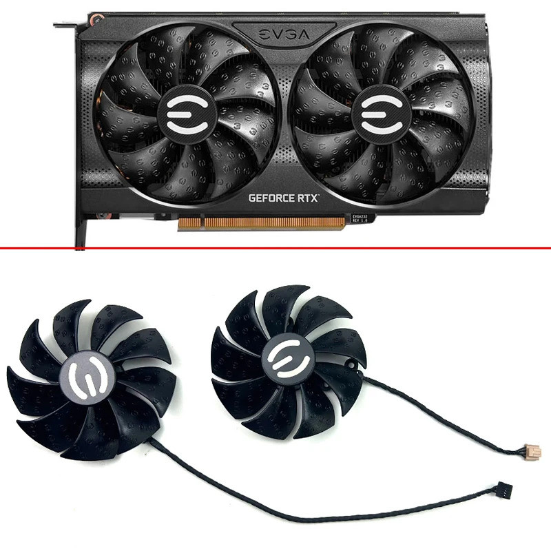 全新散熱風扇 88MM PLA09215S12H PLD09220S12H 適用於 EVGA RTX 3050 3060