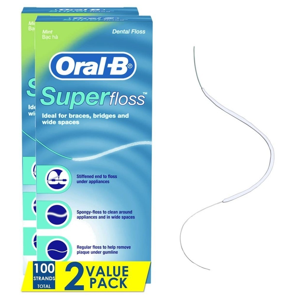 Oral B 超級牙線 50 片 Superfloss 50pc