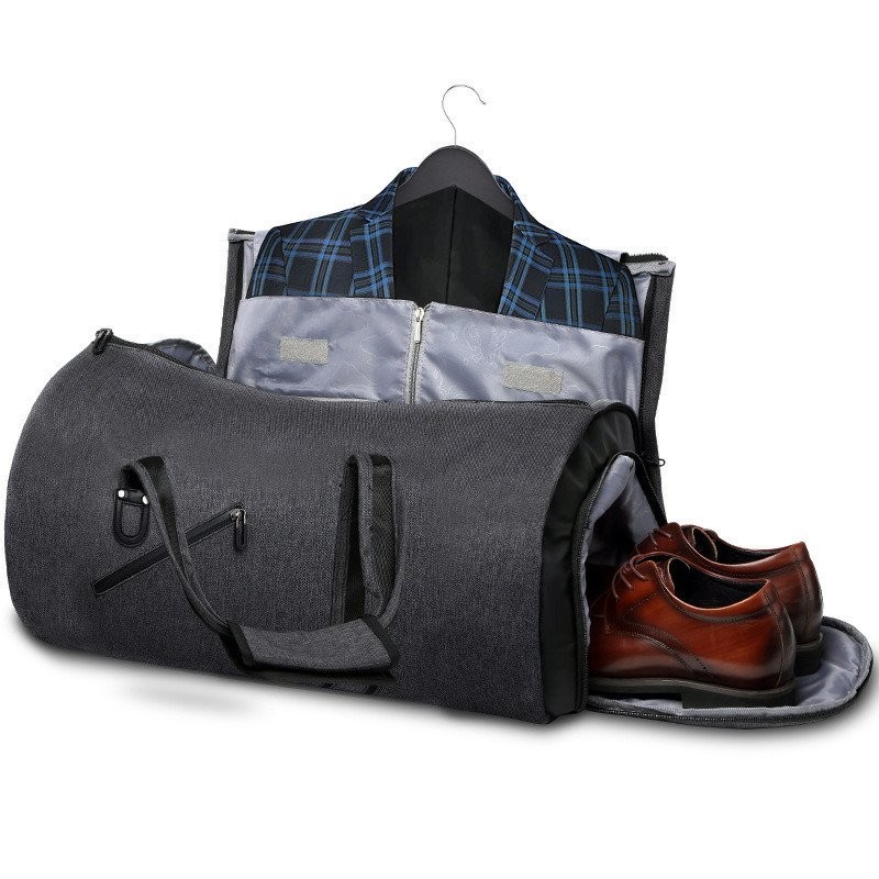 【現貨】手提摺疊包乾溼分離旅行包，西裝袋單肩多功能戶外健身包travel bag，旅行收納袋，防水行李袋