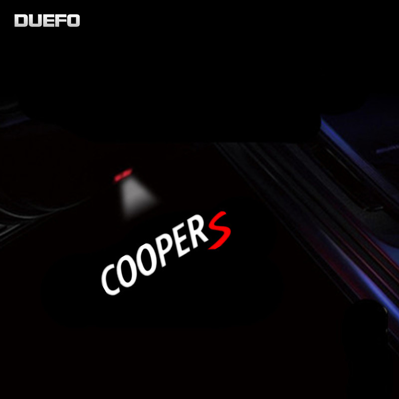 2x LED 燈車門投影儀迎賓燈汽車配件適用於 Mini Cooper One S JCW R55 R56 R50 R5