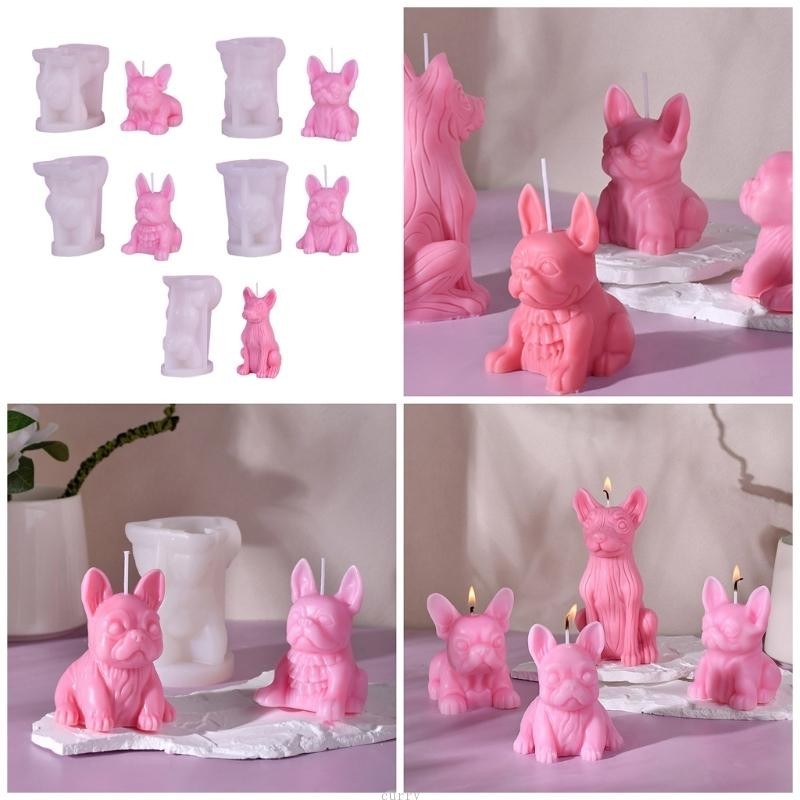 ✿ 矽膠肥皂模具 DIY 模具矽膠工藝品模具法國鬥牛犬形狀非常適合 DIY 手工製作的情人