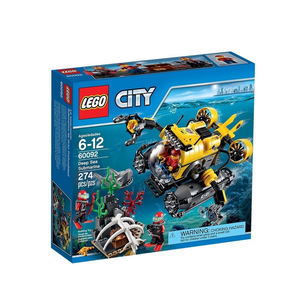 請先看內文 LEGO 樂高 60092 深海探險潛水艇 城市系列