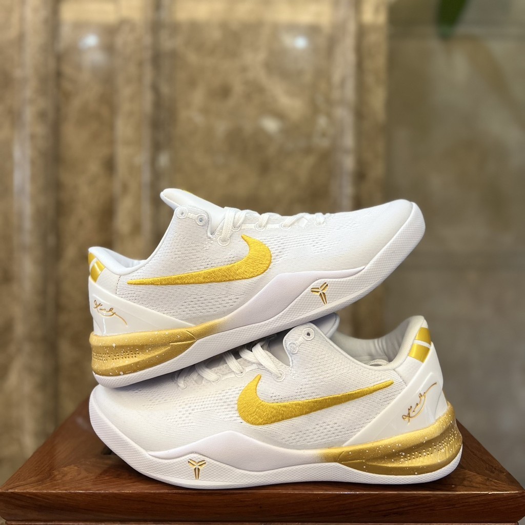 [純原NK] Kobe8 科比8代 實戰運動低幫 氣墊籃球鞋 白金 FJ9364-100