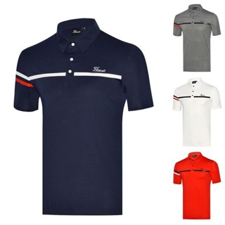 夏季戶外高爾夫球服男士短袖快乾透氣寬鬆polo衫golf衣服