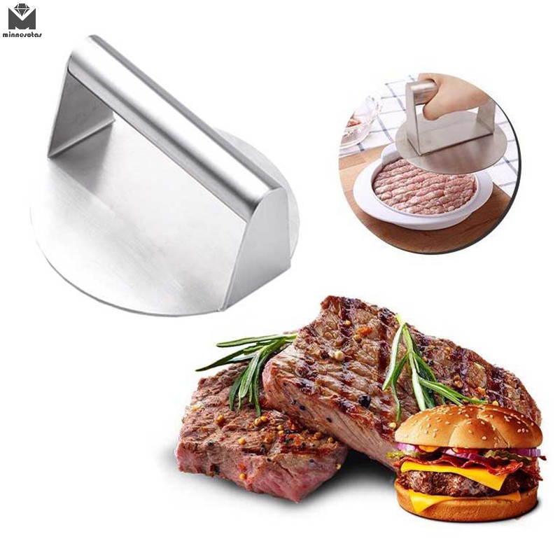 [CLRD] 漢堡壓榨機 304 不銹鋼不粘肉牛肉燒烤漢堡壓榨肉餅機漢堡機廚房用品工具 AOQ